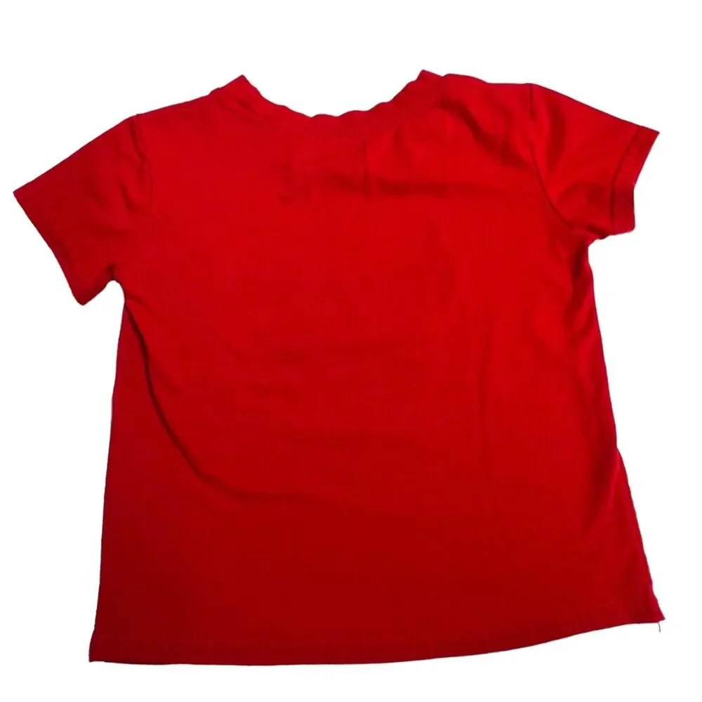 Disney Minnie Mouse Red T-Shirt Girls Minnie‎ Mouse Fourth of July Bow 2T